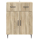 vidaXL Széf fiókkal Sonoma Tölgy 66 x 34,5 x 89,5 cm Szerelt Fa