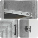 vidaXL Széf Betonszürke 66 x 34,5 x 89,5 cm Szerelt Fa