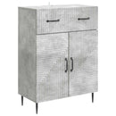 vidaXL Széf Betonszürke 66 x 34,5 x 89,5 cm Szerelt Fa
