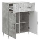 vidaXL Széf Betonszürke 66 x 34,5 x 89,5 cm Szerelt Fa