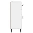 vidaXL Széf fiókkal Magasfényű Fehér 66 x 34,5 x 89,5 cm Szerelt Fa