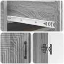 vidaXL Széf Szürke Sonoma 66 x 34,5 x 89,5 cm Szerelt Fa