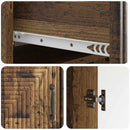 vidaXL Széf fiókkal Antik Fa 66 x 34,5 x 89,5 cm Szerelt Fa