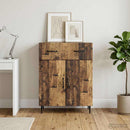vidaXL Széf fiókkal Antik Fa 66 x 34,5 x 89,5 cm Szerelt Fa