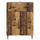 vidaXL Széf fiókkal Antik Fa 66 x 34,5 x 89,5 cm Szerelt Fa