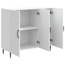 vidaXL Széf Fehér 89 x 34,5 x 80 cm Szerelt Fa