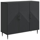 vidaXL Széf Fekete 89 x 34,5 x 80 cm Szerelt Fa