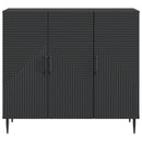 vidaXL Széf Fekete 89 x 34,5 x 80 cm Szerelt Fa