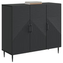 vidaXL Széf Fekete 89 x 34,5 x 80 cm Szerelt Fa