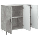vidaXL Széf Betonszürke 89 x 34,5 x 80 cm Szerelt Fa