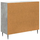 vidaXL Széf Betonszürke 89 x 34,5 x 80 cm Szerelt Fa