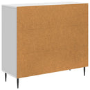 vidaXL Széf Magasfényű Fehér 89 x 34,5 x 80 cm Szerelt Fa