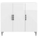 vidaXL Széf Magasfényű Fehér 89 x 34,5 x 80 cm Szerelt Fa