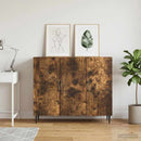 vidaXL Széf Füstös Tölgy 89 x 34,5 x 80 cm Szerelt Fa
