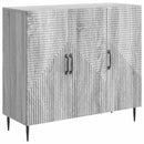 vidaXL Széf Szürke Sonoma 89 x 34,5 x 80 cm Szerelt Fa