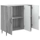 vidaXL Széf Szürke Sonoma 89 x 34,5 x 80 cm Szerelt Fa