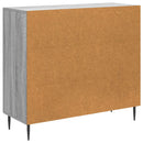 vidaXL Széf Szürke Sonoma 89 x 34,5 x 80 cm Szerelt Fa