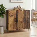 vidaXL Széf Antik Fa 89 x 34,5 x 80 cm Szerelt Fa