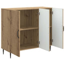 vidaXL Széf Kézműves Tölgy 89 x 34,5 x 80 cm Szerelt Fa