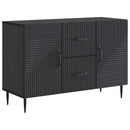 vidaXL Széf fiókkal Fekete 89 x 34,5 x 60 cm Szerelt Fa