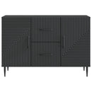 vidaXL Széf fiókkal Fekete 89 x 34,5 x 60 cm Szerelt Fa