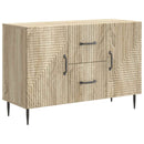 vidaXL Széf fiókkal Sonoma Tölgy 89 x 34,5 x 60 cm Szerelt Fa
