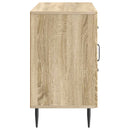 vidaXL Széf fiókkal Sonoma Tölgy 89 x 34,5 x 60 cm Szerelt Fa