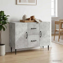 vidaXL Széf fiókkal Betonszürke 89 x 34,5 x 60 cm Szerelt Fa