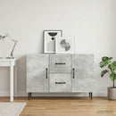 vidaXL Széf fiókkal Betonszürke 89 x 34,5 x 60 cm Szerelt Fa