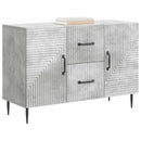 vidaXL Széf fiókkal Betonszürke 89 x 34,5 x 60 cm Szerelt Fa
