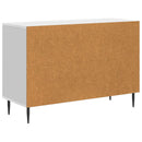 vidaXL Széf fiókkal Magasfényű Fehér 89 x 34,5 x 60 cm Szerelt Fa