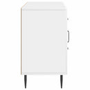 vidaXL Széf fiókkal Magasfényű Fehér 89 x 34,5 x 60 cm Szerelt Fa