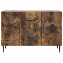 vidaXL Széf fiókkal Füstös Tölgy 89 x 34,5 x 60 cm Szerelt Fa