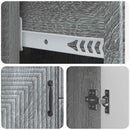 vidaXL Széf fiókkal Szürke Sonoma 89 x 34,5 x 60 cm Szerelt Fa