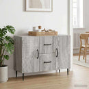 vidaXL Széf fiókkal Szürke Sonoma 89 x 34,5 x 60 cm Szerelt Fa