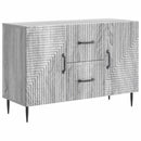 vidaXL Széf fiókkal Szürke Sonoma 89 x 34,5 x 60 cm Szerelt Fa