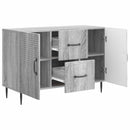 vidaXL Széf fiókkal Szürke Sonoma 89 x 34,5 x 60 cm Szerelt Fa