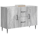 vidaXL Széf fiókkal Szürke Sonoma 89 x 34,5 x 60 cm Szerelt Fa