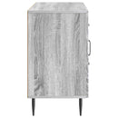 vidaXL Széf fiókkal Szürke Sonoma 89 x 34,5 x 60 cm Szerelt Fa