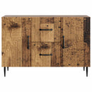 vidaXL Széf fiókkal Antik Fa 89 x 34,5 x 60 cm Szerelt Fa