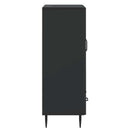 vidaXL Széf fiókkal Fekete 66 x 34,5 x 95 cm Szerelt Fa
