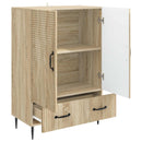 vidaXL Széf fiókkal Sonoma Tölgy 66 x 34,5 x 95 cm Szerelt Fa