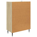 vidaXL Széf fiókkal Sonoma Tölgy 66 x 34,5 x 95 cm Szerelt Fa