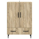 vidaXL Széf fiókkal Sonoma Tölgy 66 x 34,5 x 95 cm Szerelt Fa