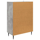 vidaXL Széf fiókkal Betonszürke 66 x 34,5 x 95 cm Szerelt Fa