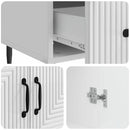 vidaXL Széf fiókkal Magasfényű Fehér 66 x 34,5 x 95 cm Szerelt Fa