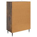 vidaXL Széf fiókkal Füstös Tölgy 66 x 34,5 x 95 cm Szerelt Fa
