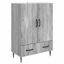 vidaXL Széf fiókkal Szürke Sonoma 66 x 34,5 x 95 cm Szerelt Fa