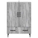 vidaXL Széf fiókkal Szürke Sonoma 66 x 34,5 x 95 cm Szerelt Fa