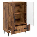 vidaXL Széf fiókkal Antik Fa 66 x 34,5 x 95 cm Szerelt Fa